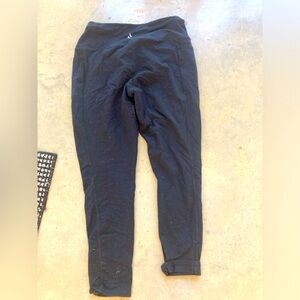 Sketchers black, dri fit yoga pants with side pockets, large